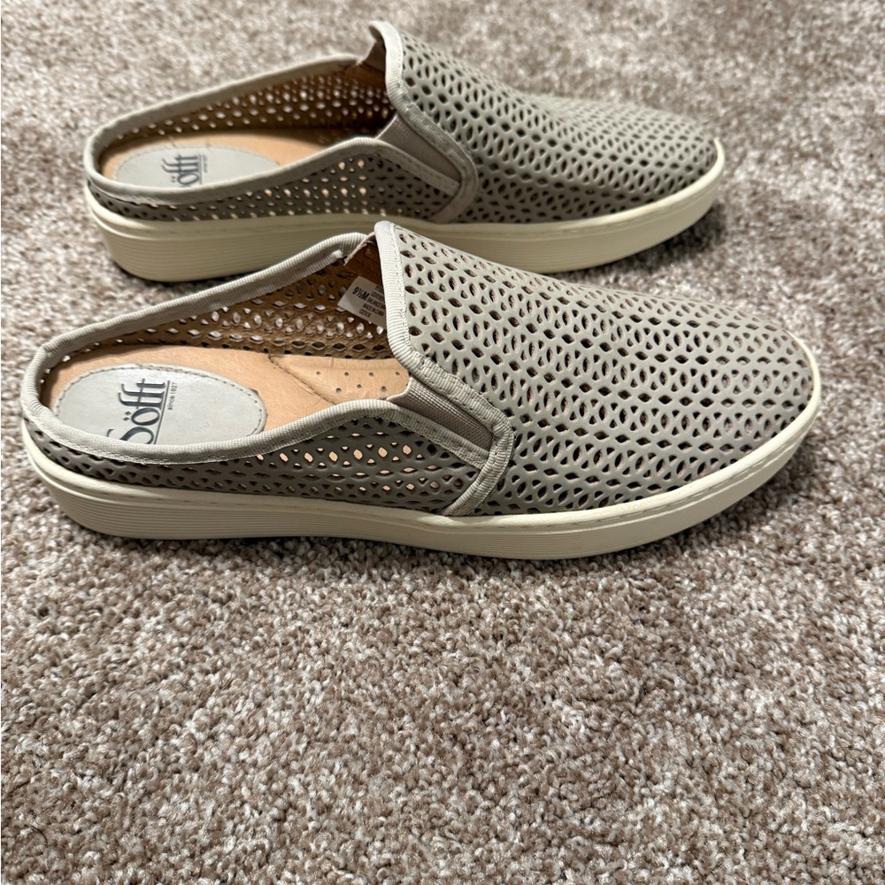Sofft Perforated Slip-On Loafers - Taupe